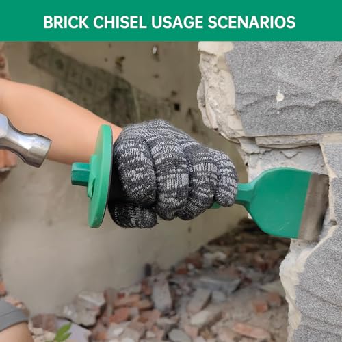 Heavy Duty Masonry 9 Inch Brick Chisel (Green) - size: 9 Inch