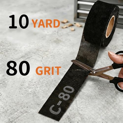 Emery Cloth Roll 80 Grit, 1-1/2" x 10 Yard for Copper Pipe - size: 80 Grit