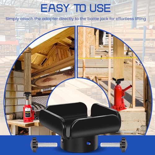 2 Pack Bottle Jack to Post Adaptor Centering Pin for 4x4 Wood Beams Steel - color: 2