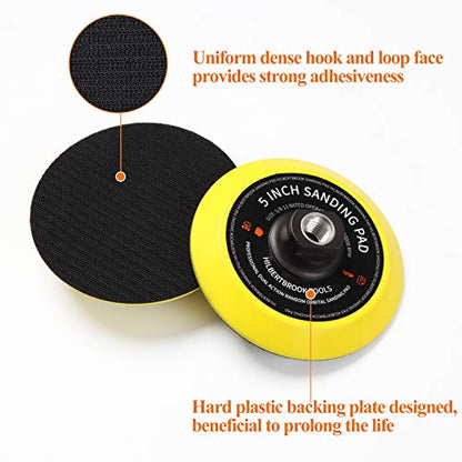5 Inch Hook and Loop Backing Pad 5 Inch Backing Plate with 5/8-11 Threads Sanding Pad Angle Grinder Accessories Sanding Buffing Polishing,1 Pack