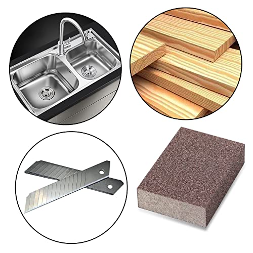 6Pcs Sanding Sponge 180 Grit Fine Blocks for Pot Brush Pan Brush Metal Sanding Wood Sanding Washable&Reusable N-G-001-180 - size: 180 Grit