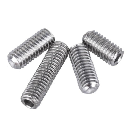 M4-0.7x8mm Hex Socket Set Grub Screws,Headless Cup Point,Flat Point Grub Bolt,Internal Hex Drive,304 Stainless Steel,Headless Concave End,Metric External Thread,for Towel Rack Door Knob,Pack of 50 - size: M4-0.7x8mm(50)