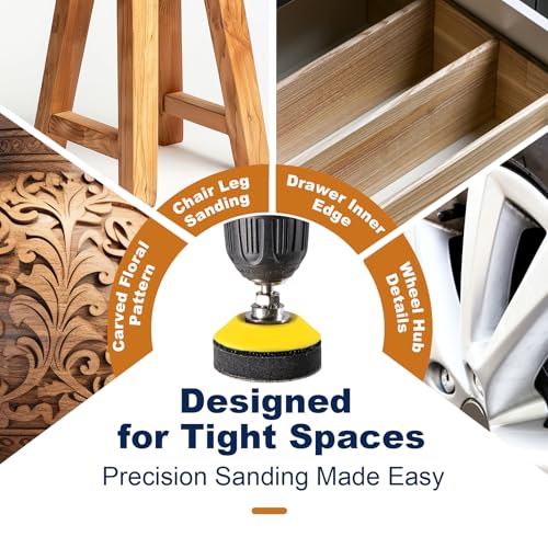 367 PCS 2 Inch Wet Dry Sanding Discs 60-10000 Grit Hook and Loop Sandpaper - color: 2 Inch Sanding Discs