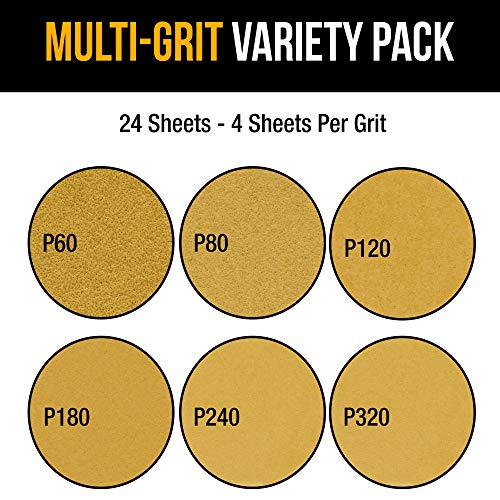 Dura-Gold Premium Triangle Mouse Sanding Sheets Variety Pack - 60, 80, 120, - size: Variety Grit