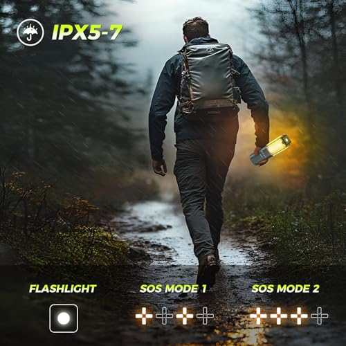 Clemas Telescopic Camping Lights with Remote Control,14000 mAh Rechargeable,6000LM Led Lanterns with Memory Function, Dimmable Magnetic Job Work Light,Tent Lamp,Portable Power Supply IPX5 (Space Gray) - color: 3.6Ft Space Gray