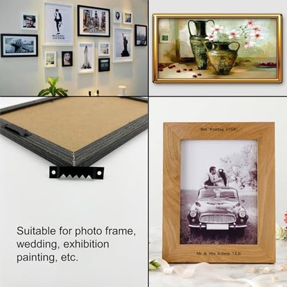 30 Pack Large Sawtooth Picture Hangers (Black, Supports 50 lbs) - color: Large Black - 30 Pack