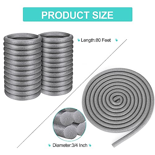 3/4' Diameter x 80' Length Backer Rod Caulk Saver Foam Backer Rod for Gaps and Joints Backing Concrete Filler - size: 3/4 Inch x 80 Feet
