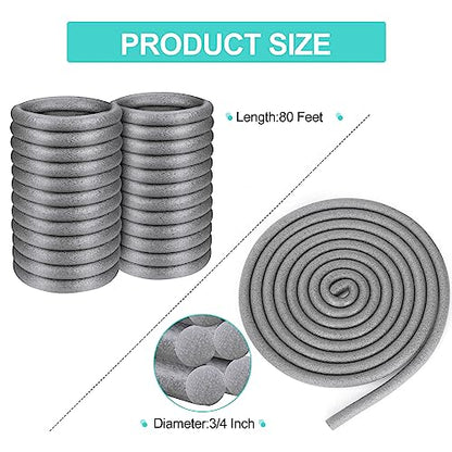 3/4' Diameter x 80' Length Backer Rod Caulk Saver Foam Backer Rod for Gaps and Joints Backing Concrete Filler - size: 3/4 Inch x 80 Feet