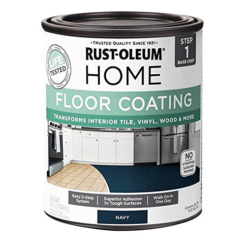 Rust-Oleum 365931 Navy Home Home Floor Coating Premix Base Coat, 1 Qt