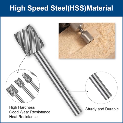 shengbenhao Wood Carving Bits Engraving Router Bit 20pcs