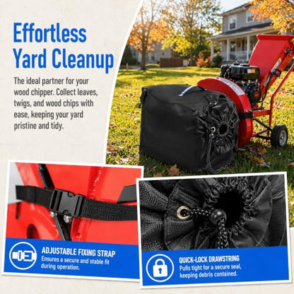 Wood Chipper Bag - Heavy-Duty 600D Replacement Collection Bag