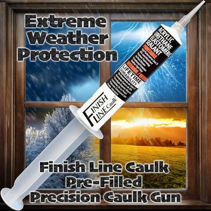 30mL Pre-Filled Precision Caulk Applicator Gray, 3-Pack - color: Aluminum Gray