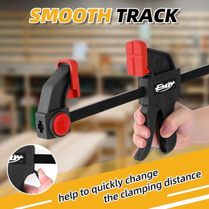 36" Bar Clamps, 2-Pack One-Handed Clamp/Spreader, 170lbs Load Limit