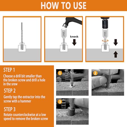 XEWEA 22PCS 3/8" Drive Screw Extractor Set, Bolt Remover Kit - size: 22PCS