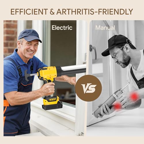 Cordless Caulking Gun Compatible With DeWalt 20V Max Battery(NO Battery)