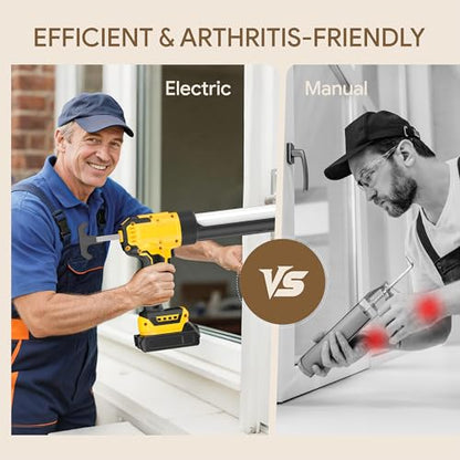 Cordless Caulking Gun Compatible With DeWalt 20V Max Battery(NO Battery)