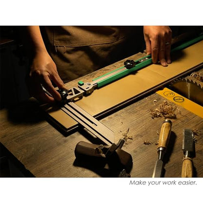 Stair Tread Template Tool - Upgrade Stair Tread Tool, Stair Measuring Tool - color: Green-Gray