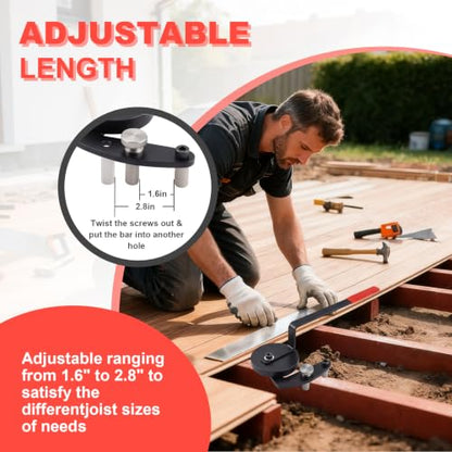 Deck Board Straightening Tool Black