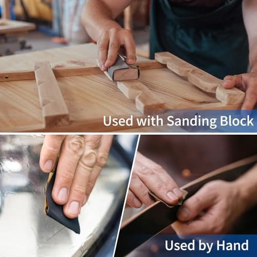 Sandpaper 240 Grit 25 Sheets, Wet Dry Sand Paper 9 x 3.6 Inch - style: 240 Grits