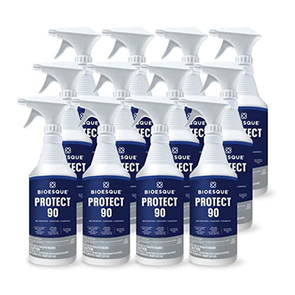Bioesque Protect 90, Bacteriostatic, Fungistatic, Algaestatic Formula, Effective Against Mold, Mildew, Algae, & Odor Causing Bacteria, 32 Fluid Ounce (Pack of 12) - size: 32 Fl Oz (Pack of 12)