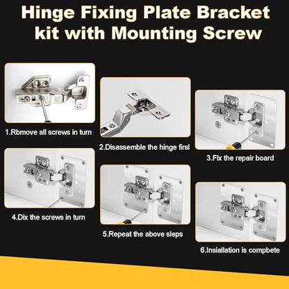 Cabinets Hinge Repair Plate Brackets, Hinges Repair Board Fixing Plates
