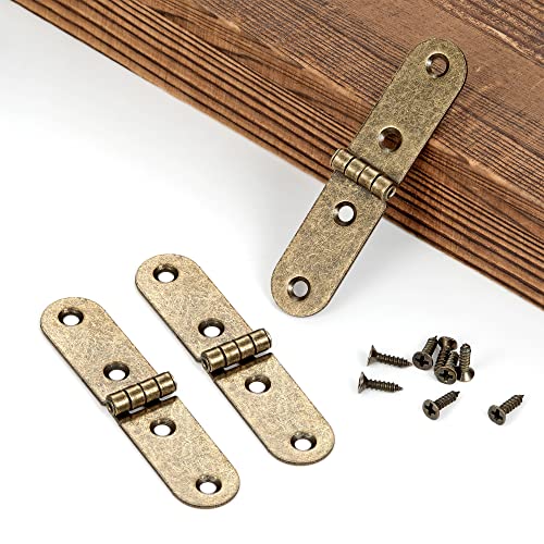 20Pcs Antique Bronze Hinges for Jewelry Box Bird House Handmade Crafts - color: Antique Brass