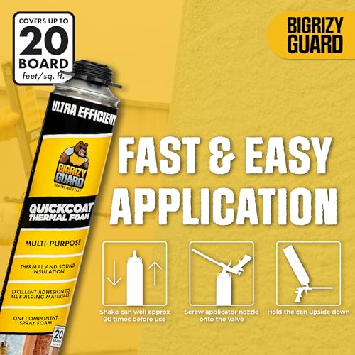 Spray Foam Insulation, 1 Pack 20 Board ft, Thermal & Acoustic - size: 1 Pack, style: Insulation Foam