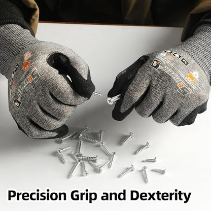 Schwer A4 AIR-SKIN Cut Resistant Work Gloves, Ultra Lightweight, AR5918, M - color: Gray, size: Medium