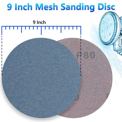 25 Pcs 9 Inch Ceramic Mesh Sanding Disc for Drywall Sander 80 Grit - style: 80Grit