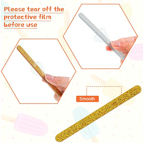 30 Pcs Reusable Acrylic Cakesicle Sticks, 4.5 Inches, Gold, Silver - color: Glitter Gold, Glitter Silver, size: 4.5inch