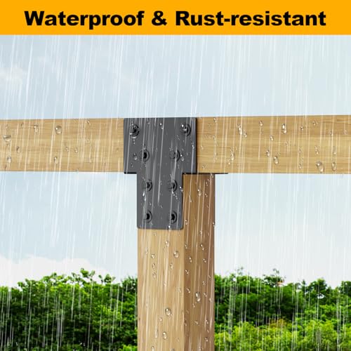 4x4 1PCS Post Cap Tie Rod Brackets,Heavy Duty Beam Tie Rod Brackets - size: 4"x4" 1pcs