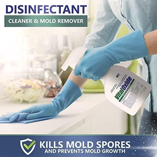Vital Oxide Disinfectant, Deodorizer, Cleaner, Food-Contact Sanitizer, Virucide – (EPA registration #82972-1) – Kills Mold & Mildew, Eliminates Odors-32 Oz - size: 32 Fl Oz (Pack of 1)