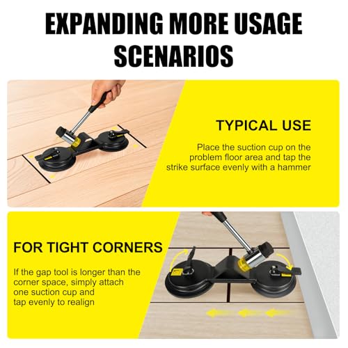 Floor Gap Fixer Tool, Dual 45° Striking Surface Floor Gap Repair Tool