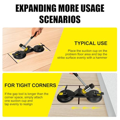 Floor Gap Fixer Tool, Dual 45° Striking Surface Floor Gap Repair Tool