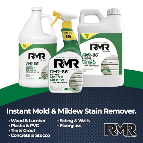 RMR-86 Instant Mold and Mildew Stain Remover Spray - Scrub Free Formula, 1 Gallon - size: 128 Fl Oz (Pack of 1)