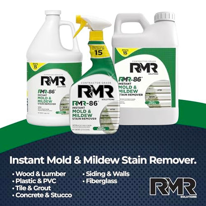 RMR-86 Instant Mold and Mildew Stain Remover Spray - Scrub Free Formula, 1 Gallon - size: 128 Fl Oz (Pack of 1)