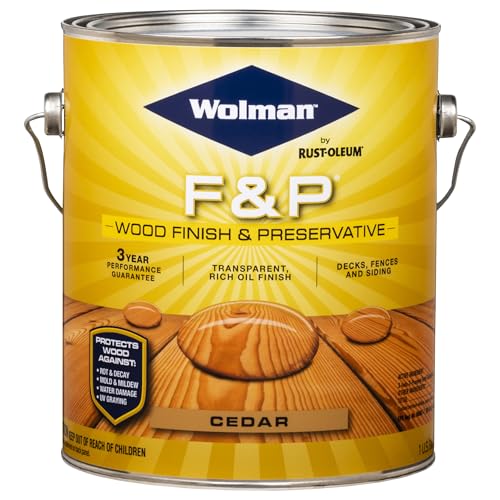 Wolman Cedar F&P Oil-Based Wood Finish and Preservative - color: Cedar, size: Gallon (Pack of 1)