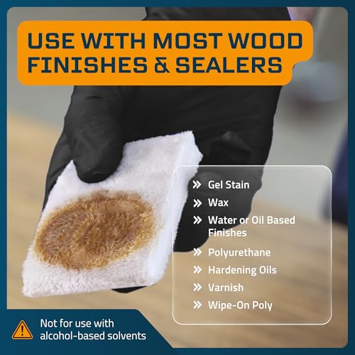 MāKRS Stain Pad Original, Wood Finish Applicators, 10-Pack - size: 10 Pads, style: Original