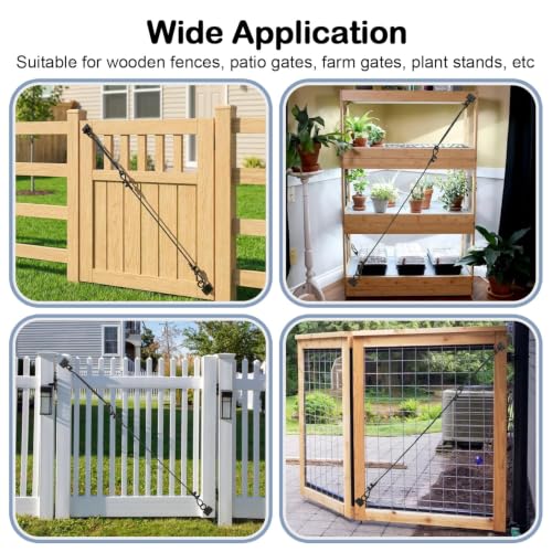 TooTaci 2 Pack Anti Sag Gate Kit, 9.8 ft 3/16" T316 Stainless Steel Cable - size: 2 Pack