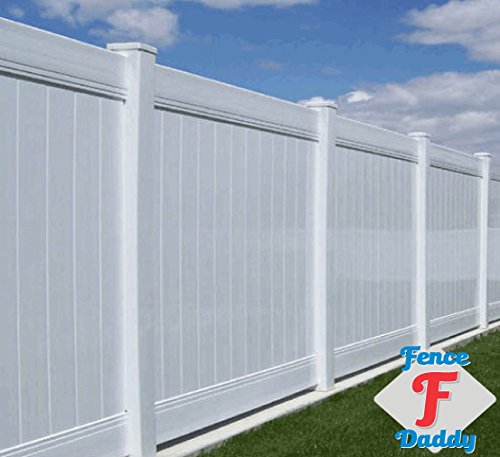 Vinyl Fence Post Repair Kit (Alternative to Replacement Vinyl Fence Panels, Posts and Parts) Almond Fence Daddy Repair Kit - color: Almond