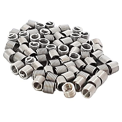 M2 x 0.4mm x 2D Helicoil Wire Inner Thread Inserts, Coiled Wire Helical Screws, 304 Stainless Steel, Metric, 60Pcs - size: M2 x 0.4mm x 2D