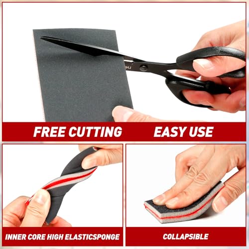 24 PCS Sanding Sponge Block 3000 Grit Wet Dry Sandpaper for Wood Metal - color: 3000g, size: 24 Pcs