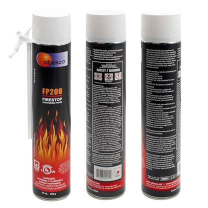 Abesco FP200 Fire Rated Expanding Foam Firestop Flame Resitant - 24oz Can - style: 24oz - 1 Can