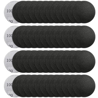 50 Pcs 2" Wet Dry Sandpaper, 100 Grit, Hook & Loop - style: 100 Grit