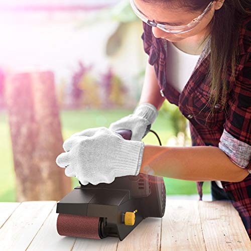 Jellas 7Amp Handheld Belt Sander, 3 21 Inch with Dust Bag for Woodworking