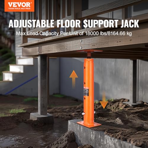 VEVOR House Floor Jack 19"-36" Height Range 18000 lbs Max Load Capacity - size: 19"-36"