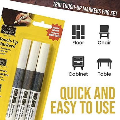 Trio Furniture Touch-Up Markers, Wood Scratch Repair Paint Pen, Grey Trends - color: Grey