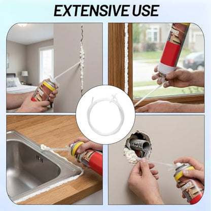 2-Pack Spray Foam Nozzle Extension Tubes, 78.74 Inch Long Reach Hose