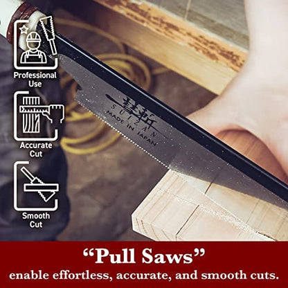 SUIZAN Dozuki Dovetail Saw 8" Cross Cut - Japanese Pullsaw Hand Saws
