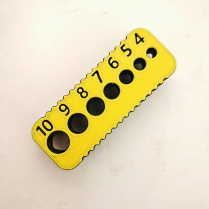 Drill Bit Guide, Simple Portable Reusable Plastic Metric Precision Tool for Woodworking, Yellow